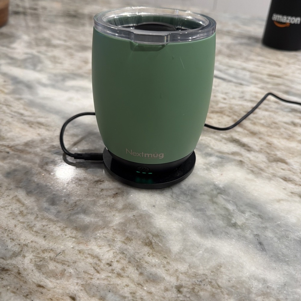 Nextmug by Nextboom 14oz Temperature-Controlled, Self-Heating Coffee Mug Green
